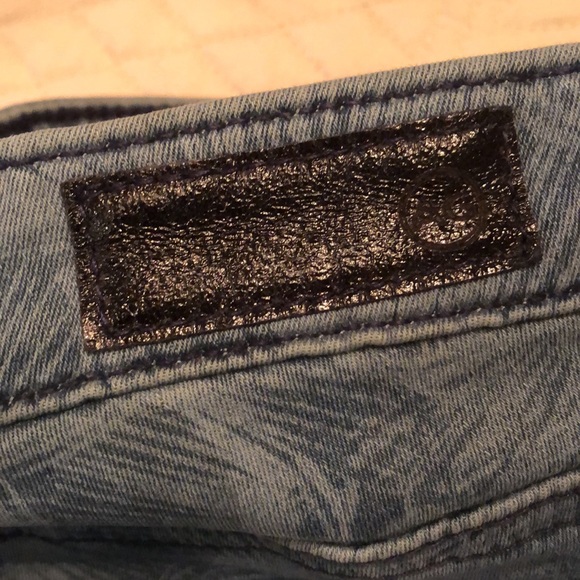 🪭AG Classic pockets fan print Super Skinny Ankle legging - Picture 3 of 9